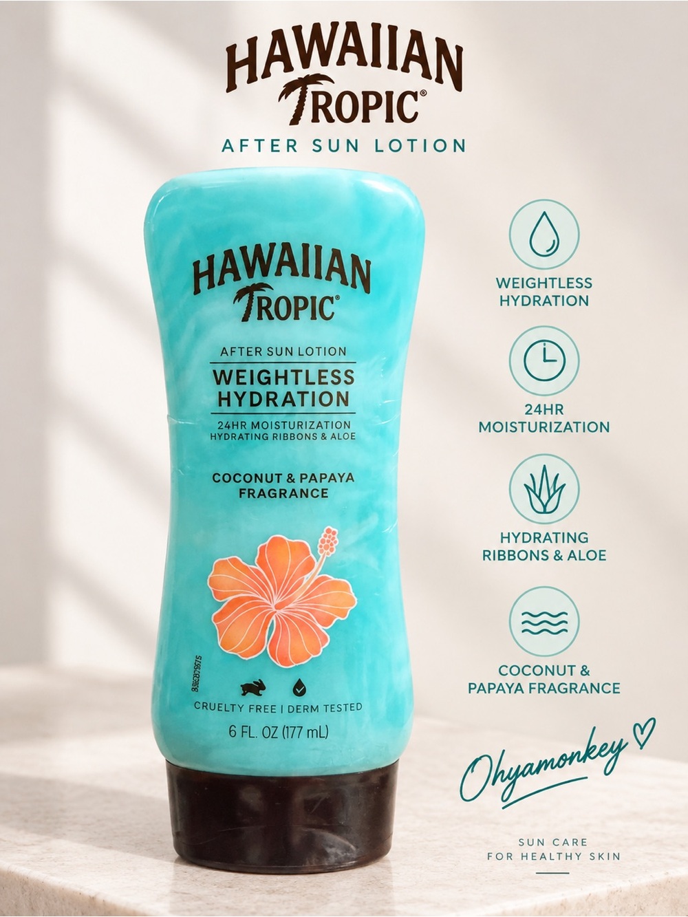 Hawaiian Tropic Weightless Hydration After Sun Lotion